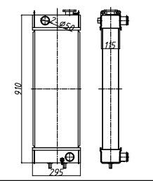 Radiator Ekskavator Komatsu PC138 | 22B-03-12110 Penggantian Bagian Pendingin