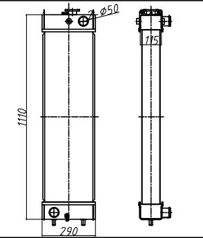 SK250-8 SK260-8 SK260LC-8 Kobelco Excavator Radiator LQ05P00041S010 LQ05P00032F1