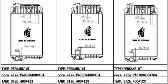 Radiator Generator Perkins Fleksibel Untuk Pabrik Manufaktur
