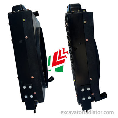 Weichai K4100 38 Right Corner DF Mesin Teknik Tugas Berat Radiator Inti Aluminium Bagian Otomotif