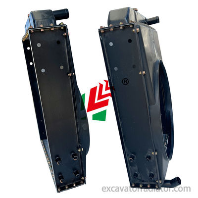 Radiator Mesin Teknik Untuk Weichai K4105 Dibangkitkan Kanan Kiri Bend DF38 Mesin Berat Cooler Aksesoris