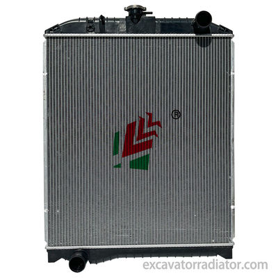 Hino R407 mobil truk radiator perakitan aluminium tangki air sistem pendinginan mesin dengan pipa overflow