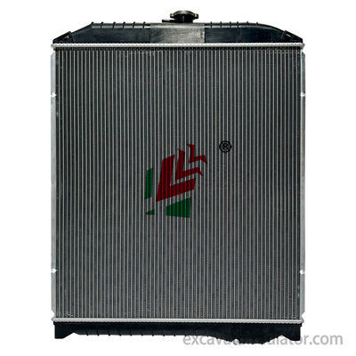 Hino R407 mobil truk radiator perakitan aluminium tangki air sistem pendinginan mesin dengan pipa overflow