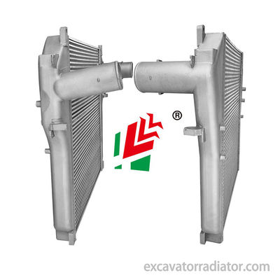 Hino Truck Single Port Intercooler Aluminium Core Berkinerja Tinggi Truck Heat Dissipation Intercooler Assembly Aksesoris