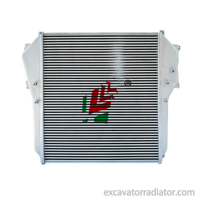 Hino Truck Single Port Intercooler Aluminium Core Berkinerja Tinggi Truck Heat Dissipation Intercooler Assembly Aksesoris