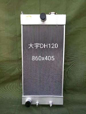 Rakitan Radiator Ekskavator Doosan DH120 | Penggantian Bagian Pendingin | Inti Aluminium Tebal 4 Baris