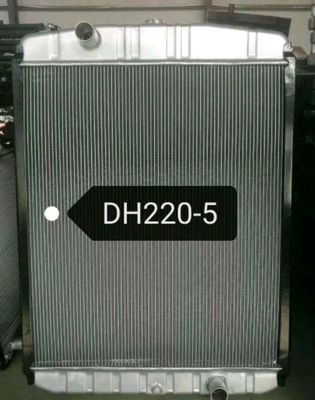 Radiator Ekskavator Doosan DH220-5 | Rakitan Radiator Lengkap 1060mm | Inti Aluminium Multi-Baris